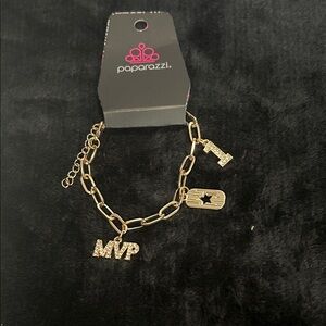 Paparazzi Gold MVP Charm Bracelet